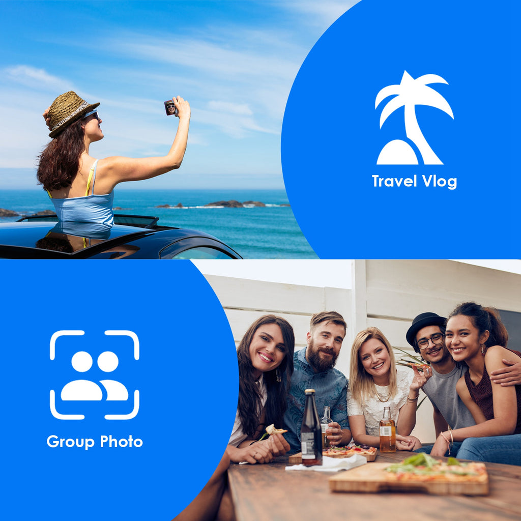 Vlog Selfie Monitor Screen Magnetic Rear Camera Phone Monitor Wireless Selfie Monitor Screen With 33FT Remote For Vlog Live Stream Compatible With IOS Android