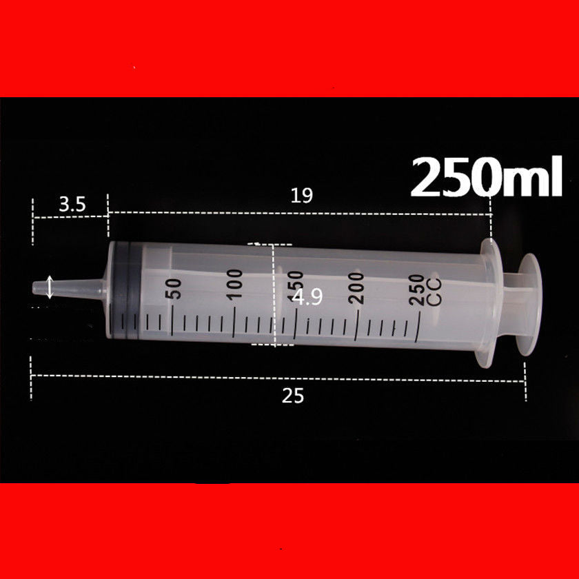 Plastic Syringe Large Capacity Syringe Transparent Reusable Sterile Measuring Injection Syringe Nutrient Hydroponics