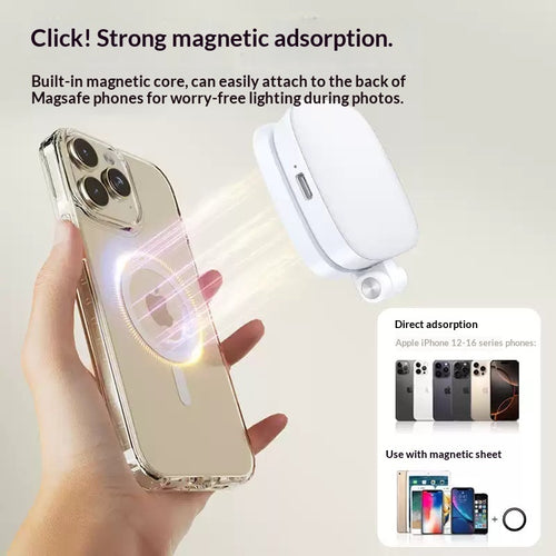 Mobile Phone Magnetic Fill Light Comes With A Makeup Mirror